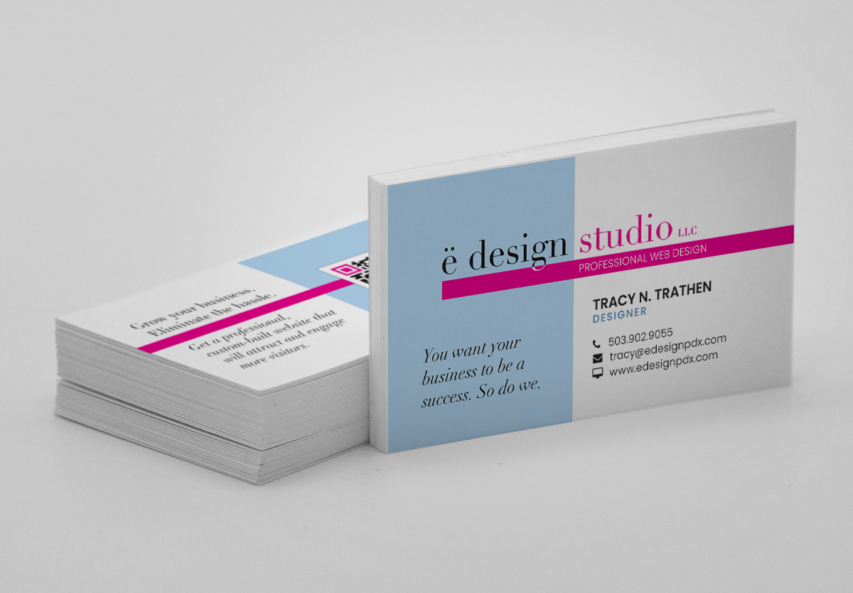 Business Card Design for e design studio, LLC