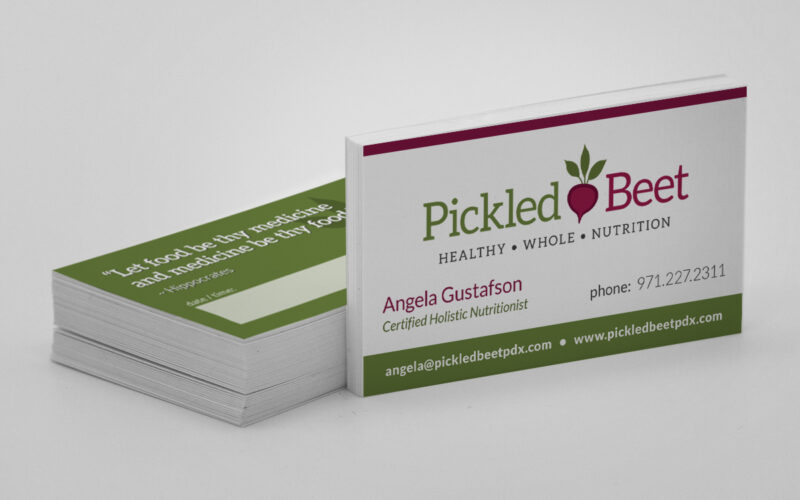 Business Cards for Pickled Beet
