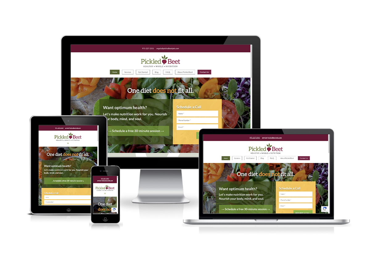 Website Designed and Developed for Pickled Beet Nutritionist